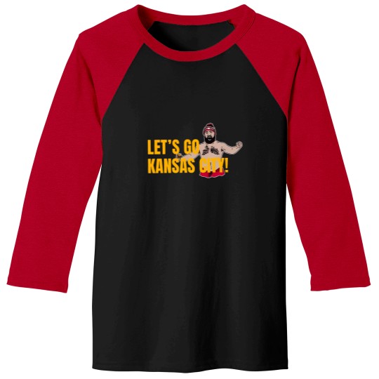 Discover Jason Kelce Baseball Tees Off, Chiefs - TOUCHDOWN Baseball Tees
