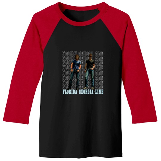 Discover Florida Georgia Line 2013 tour black Baseball Tees - small