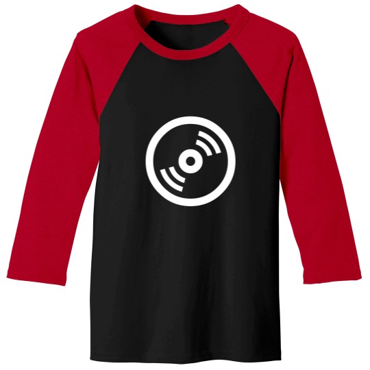 Discover Music Record Baseball Tees