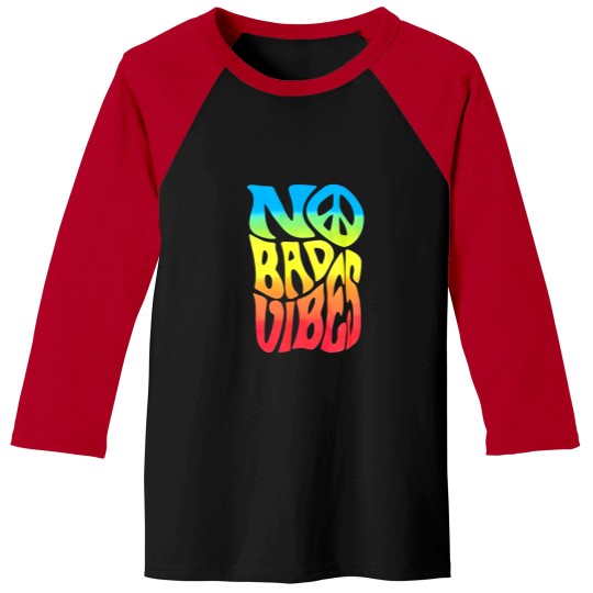 Discover No bad vibes large navy Baseball Tees