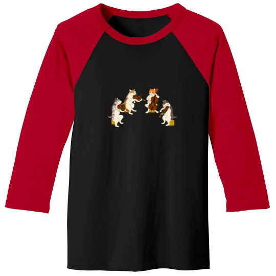 Discover Cat Symphony Baseball Tees