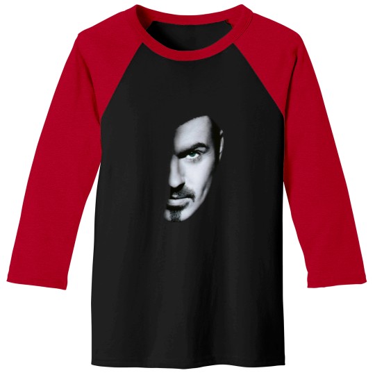 Discover George Michael Face Baseball Tees Unisex & Kids Throwback