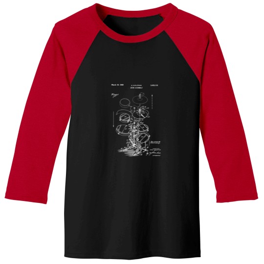 Discover Drummer Gift Idea - Drum Assembly Kit Blueprint - Drummer Gift Idea - Baseball Tees