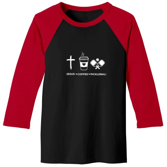 Discover Jesus Coffee Pickleball  Baseball Tees