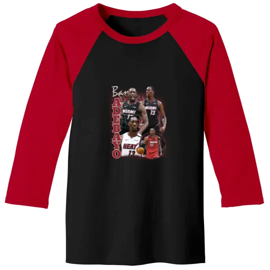 Discover Bam Adebayo Baseball Tees, basketball Baseball Tees