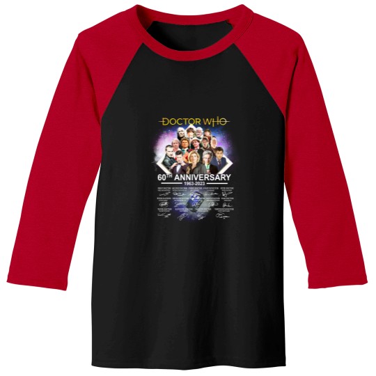 Discover Doctor Who 60th Anniversary 1963-2023 Thank You Baseball Tees