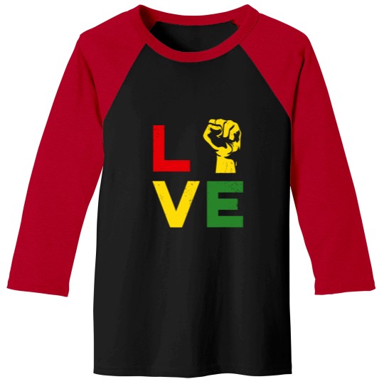 Discover Juneteenth Vintage Love Emancipation Day Melanin Black Pride Baseball Tees