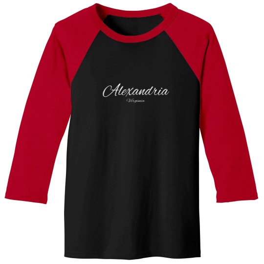 Discover Virginia Alexandria US DESIGN EDITION Baseball Tees