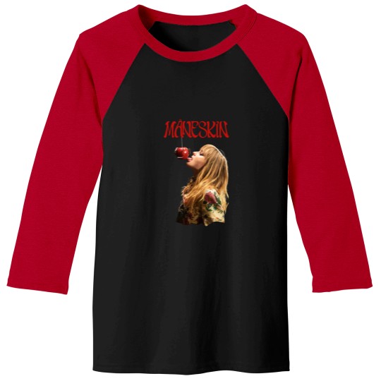 Discover Maneskin band poster art merch Baseball Tees / Victoria De Angelis print Baseball Tees
