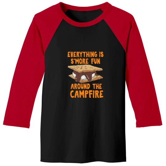 Discover Around The Campfire Camper Camping Campfire Advent Baseball Tees