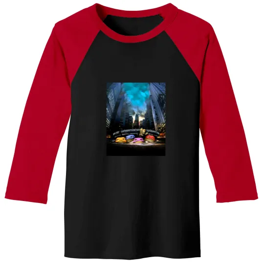 Discover Sewer Turtles 1990 Baseball Tees