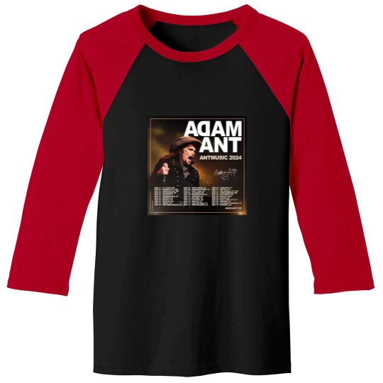 Discover Adam Ant Autumn 2024 UK ANTMUSIC Tour Unisex Baseball Tees