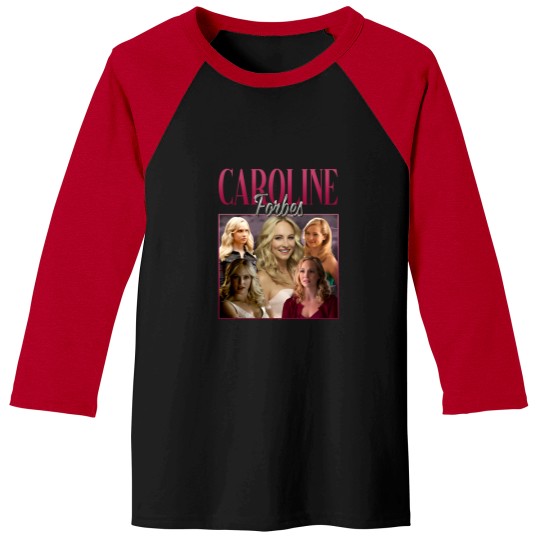Discover Caroline Forbes Vintage Washed Baseball Tees, Actress Graphic Unisex Baseball Tees