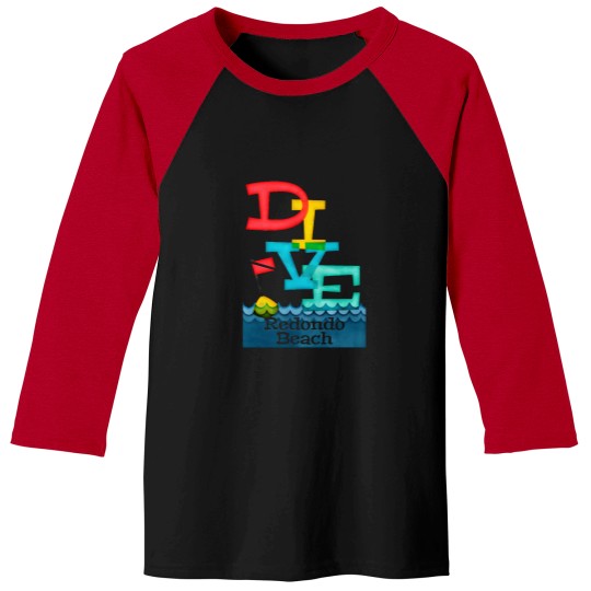Discover Redondo Beach Dive - Colorful Scuba Baseball Tees