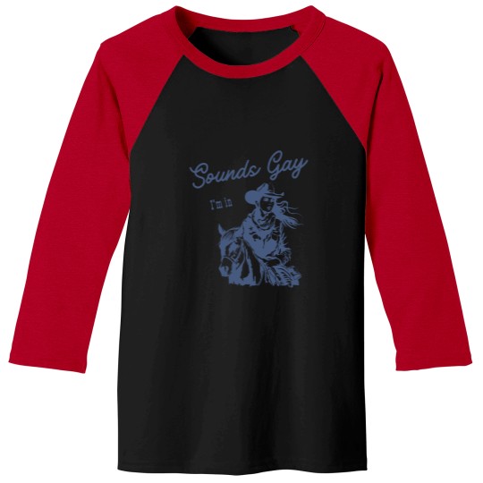 Discover Sapphic Pride Baseball Tee - Sounds Gay I'm In