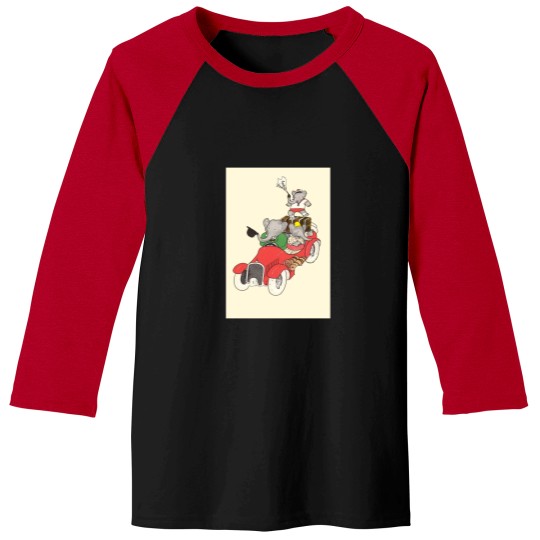 Discover Babar in a car Baseball Tees