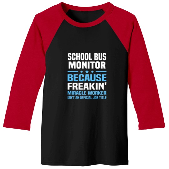 Discover School Bus Monitor Baseball Tees