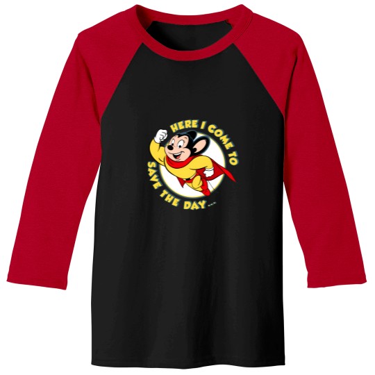 Discover here i come to save the day mighty mouse Baseball Tees