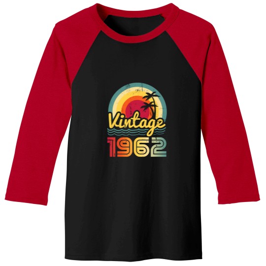 Discover Vintage 1962 Made in 1962 61st Birthday Baseball Tee