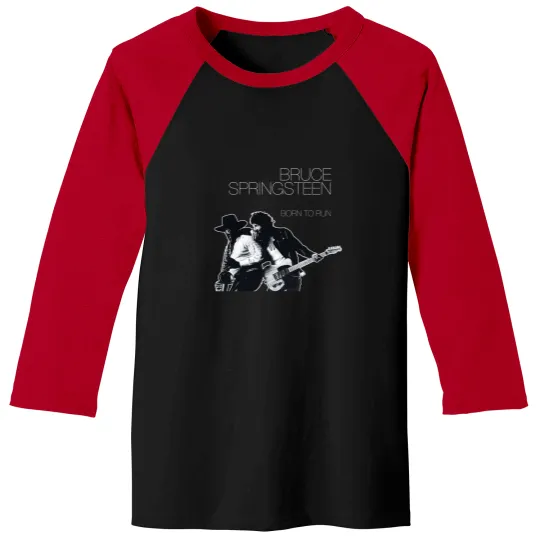 Discover Bruce Springsteen Born To Run Black Baseball Tees