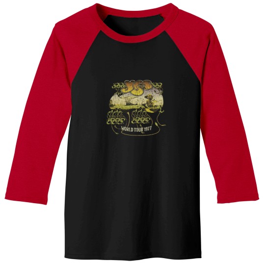 Discover Yes World Tour 1977 Baseball Tees