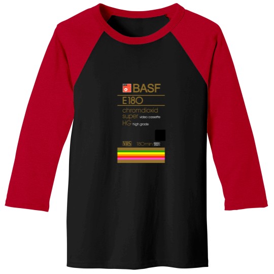 Discover BASF E180 VHS Tape Baseball Tees