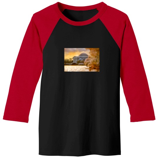 Discover A Cherry Blossom Sunset Baseball Tees