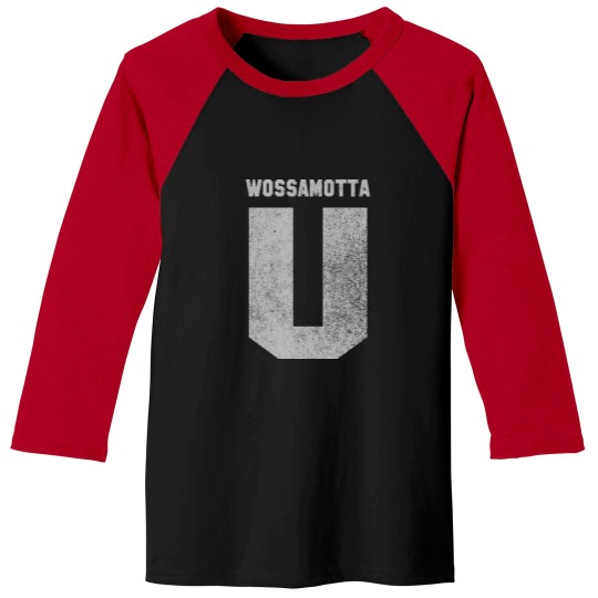Discover Wossamotta U faded T-Shirt Baseball Tees