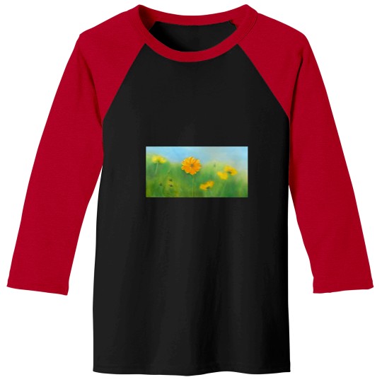 Discover Yellow Cosmos Classic Baseball Tees