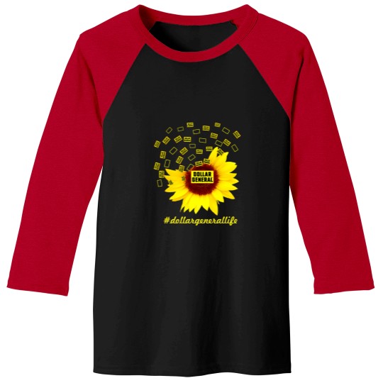 Discover Dollar General Life Sunflower Funny Classic Baseball Tees