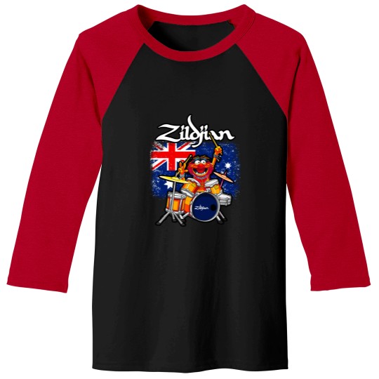 Discover AUSTRALIAN ANIMAL DRUMMER CYMBALS | BAND AND MUSICIAN T-SHIRT Baseball Tees