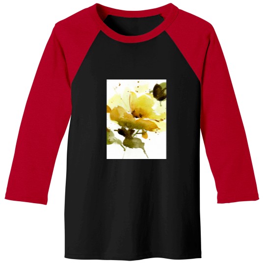Discover Yellow rose Graphic Baseball Tees