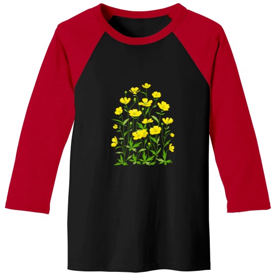 Discover Wildflowers Pattern 2 Classic Baseball Tees