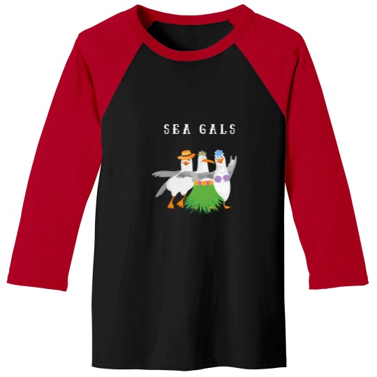 Discover Sea Gals Seagulls Active Baseball Tees
