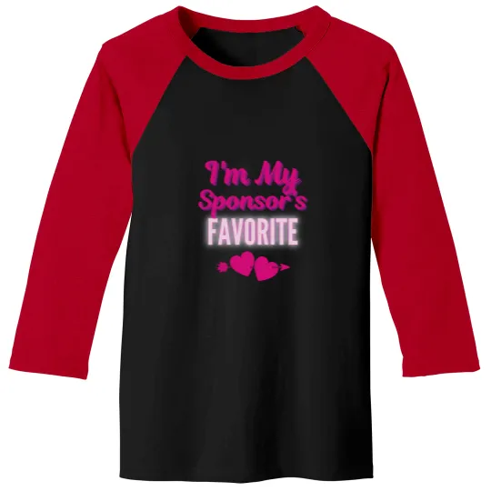 Discover I'm My Sponsor's Favorite - Addiction Recovery, Sobriety, 12 Steps, Alcoholicss Anonymous Baseball Tees