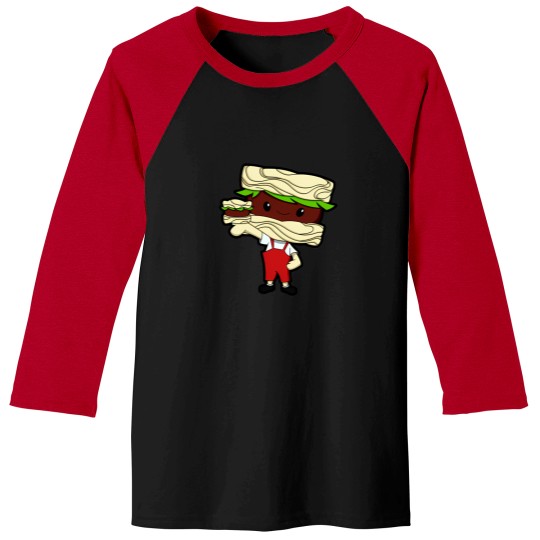 Discover Noodle Burger Boy Baseball Tees