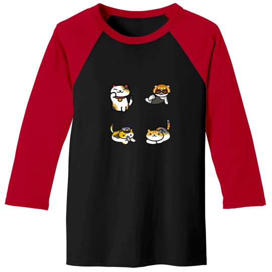 Discover Neko Atsume Classic Baseball Tees