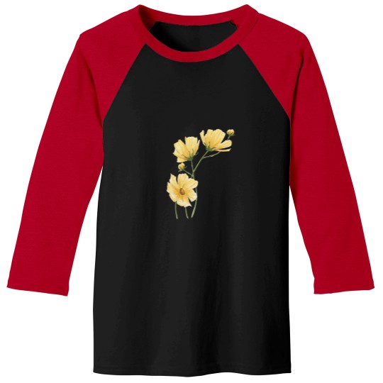Discover Yellow Cosmo Flower Classic Baseball Tees