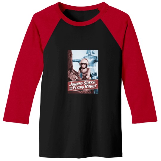 Discover Giant Robot Johnny Sokko's Flying Robot Vintage Poster Baseball Tees