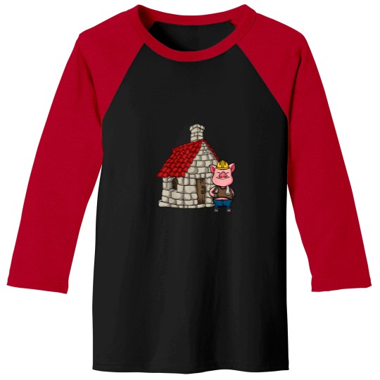 Discover Three Pigs Lazy Halloween Costume Brick House Baseball Tees
