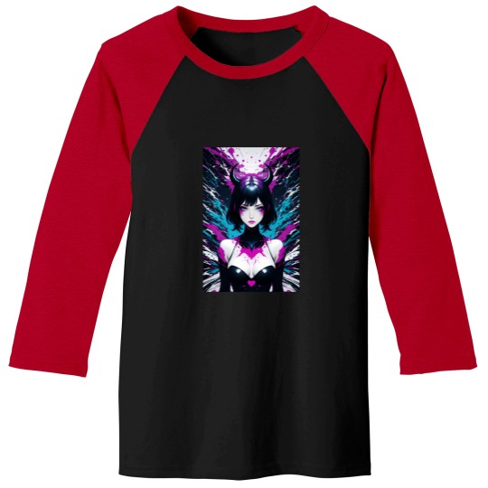 Discover Demon Girl 5658 Baseball Tees