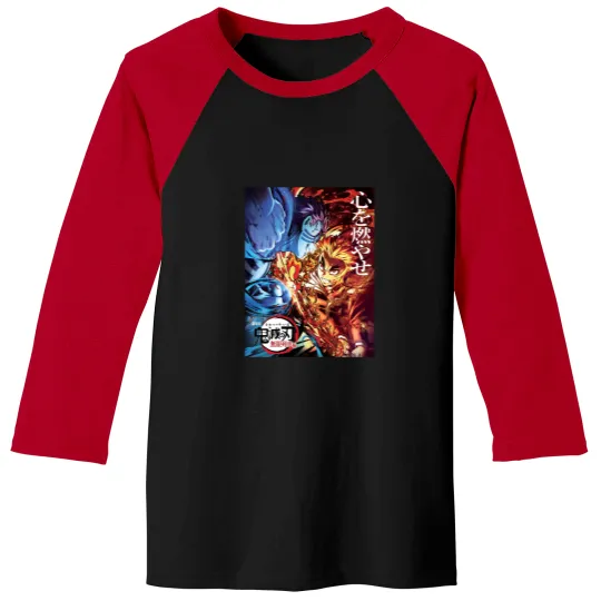 Discover Kyojuro Kyo Rengokoo vs Akaza Baseball Tees