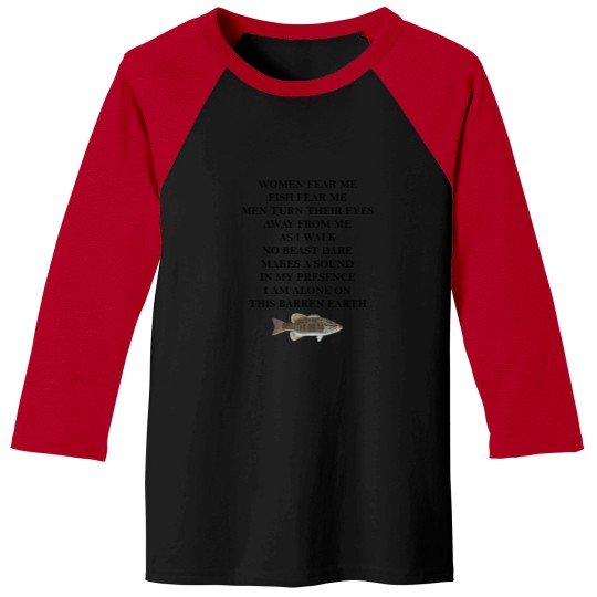 Discover Women Fear Me Fish Fear Me Baseball Tees