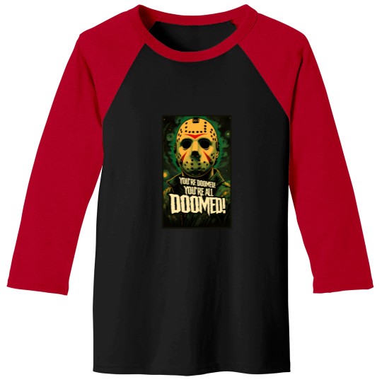 Discover 2 Doomed Horror Rules For All Horror Movie T-Shirt Baseball Tees