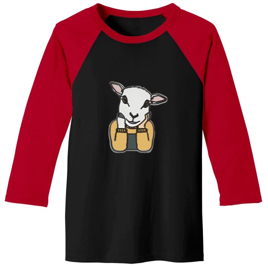 Discover Lamb Ilustration Baseball Tees
