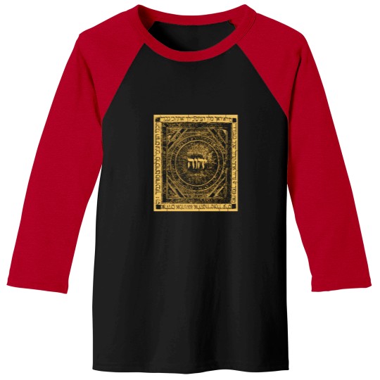 Discover Yhwh Tetragrammaton Hebrew Kabbalah Yahweh Medieval Art Mysticism Baseball Tees