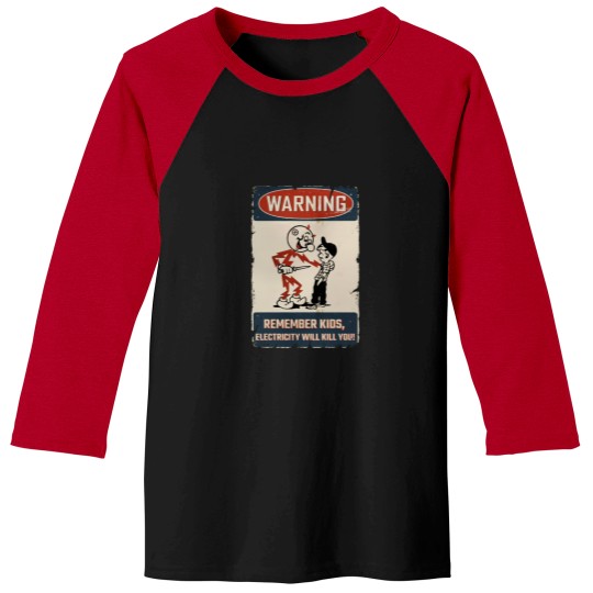 Discover vintage Electricity Will Kill You Kids Baseball Tees