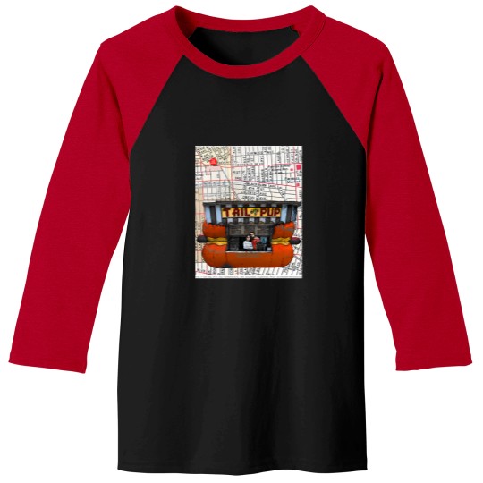 Discover Tail OO The Pup Hot Dog Stand Los Angeles Californiaa 2710 Baseball Tees