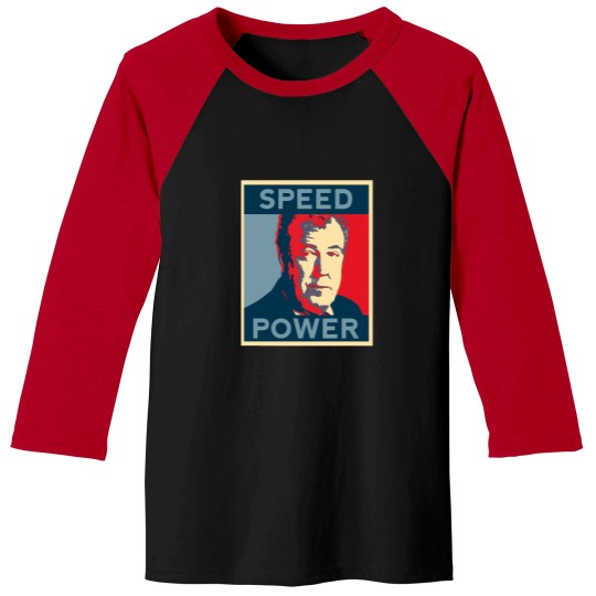 Discover Speed Power Jeremy Clarkson   Clarkson Essential Baseball Tees