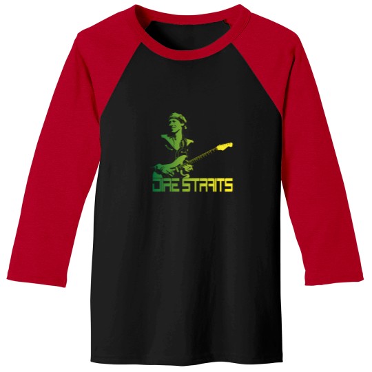 Discover Dire Straits Rock Band Watercolor Art And Designs Baseball Tees